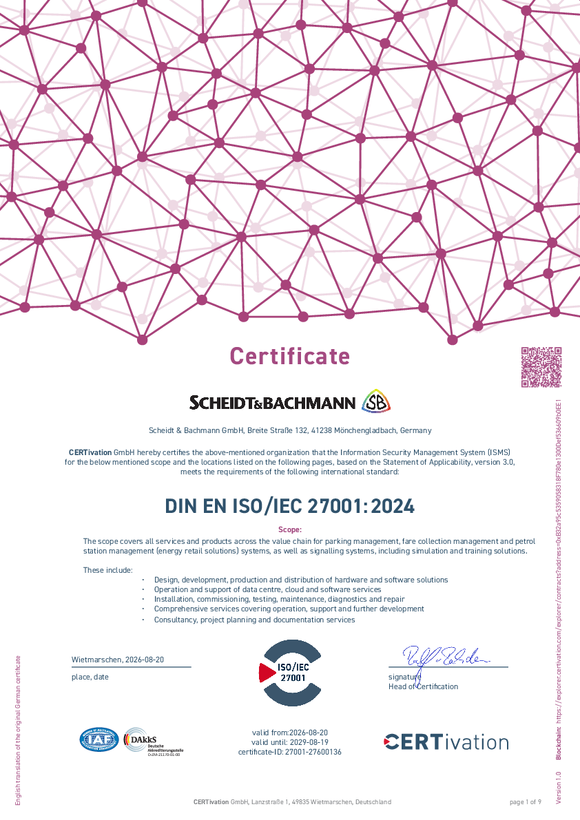 Certifikát ISO 27001
